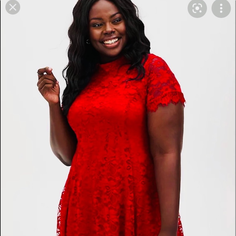 Red Lace Dress (Torrid) **Brand New**